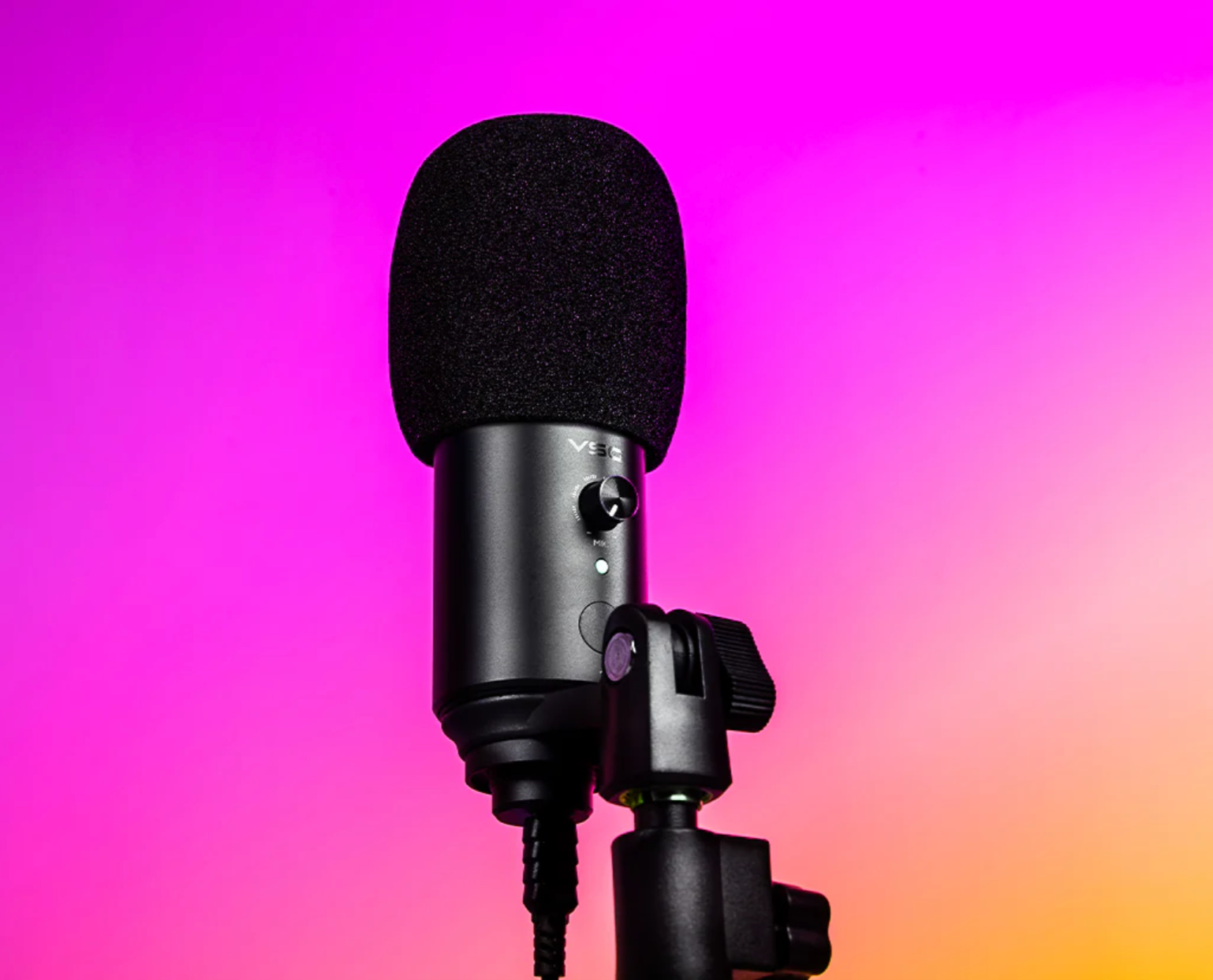 Micrófono Gamer VSG Omkara - Condensador USB con Trípode y Filtro Pop