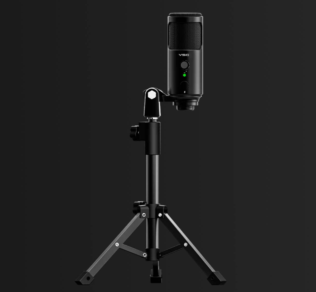 Micrófono Gamer VSG Omkara - Condensador USB con Trípode y Filtro Pop